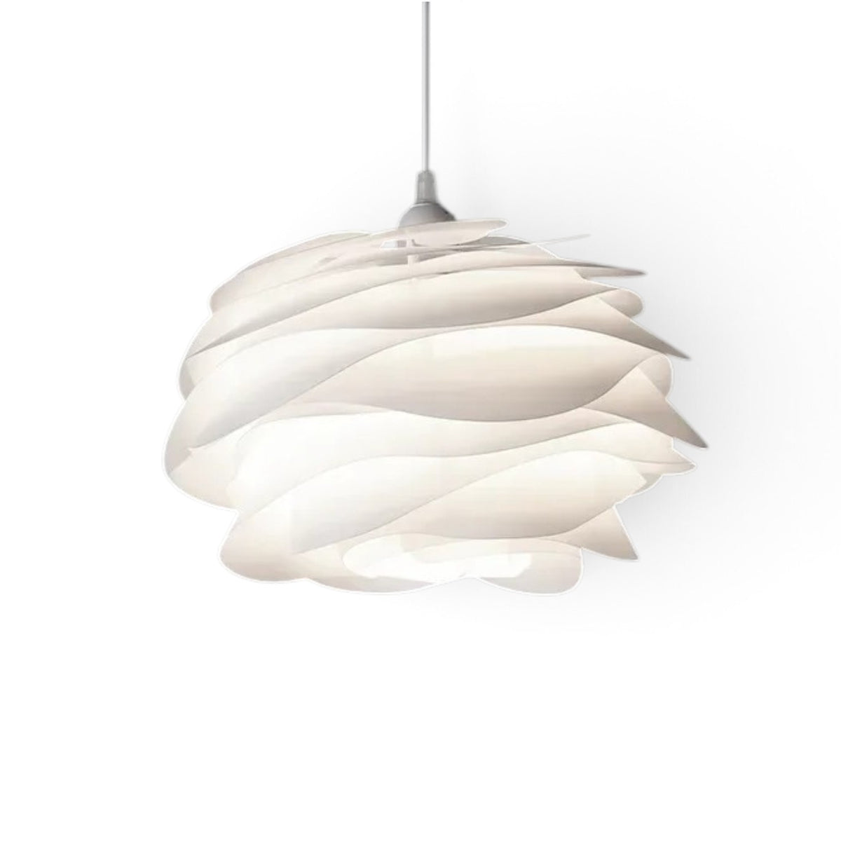Fioen - Ronde Witte Hanglamp Bloemvorm Modern