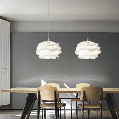 Fioen - Ronde Witte Hanglamp Bloemvorm Modern