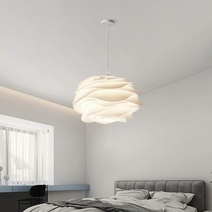 Fioen - Ronde Witte Hanglamp Bloemvorm Modern