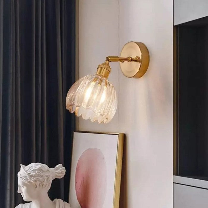Enoa - Wandlamp Geribbeld Glas