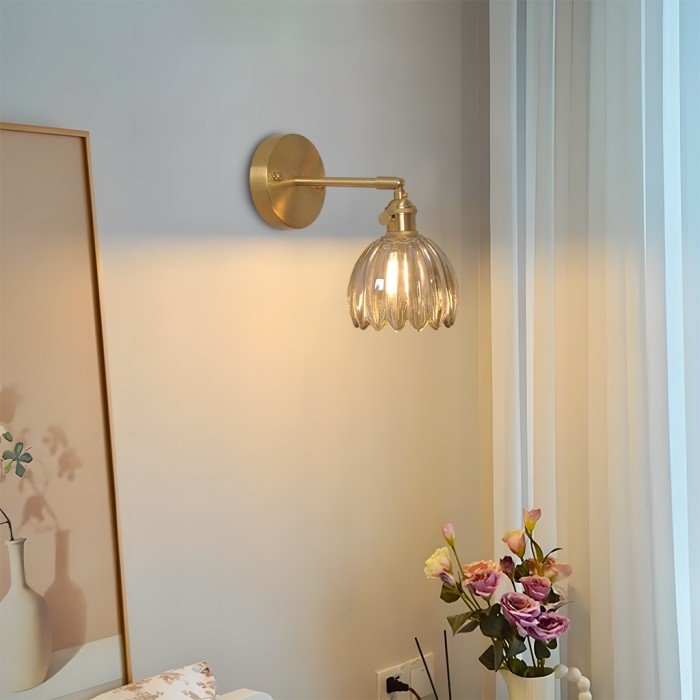 Enoa - Wandlamp Geribbeld Glas