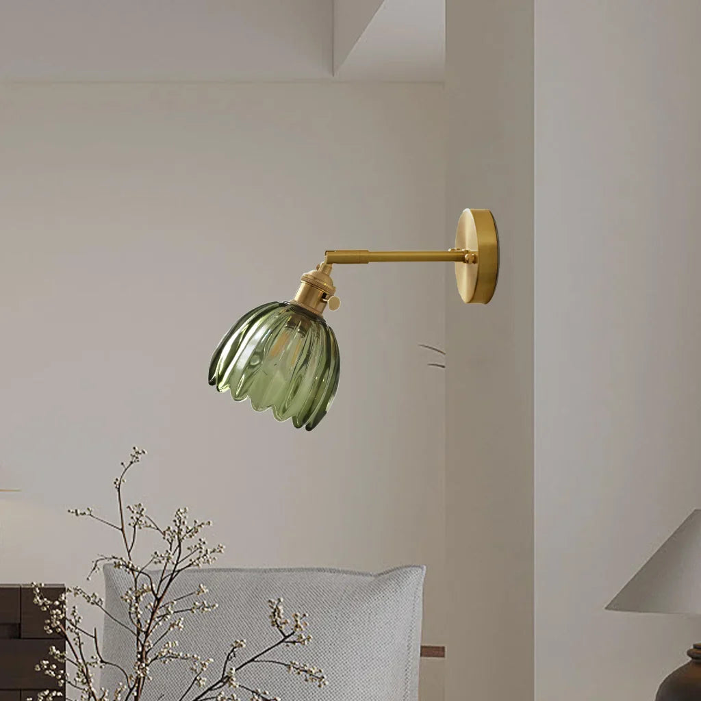 Enoa - Wandlamp Geribbeld Glas