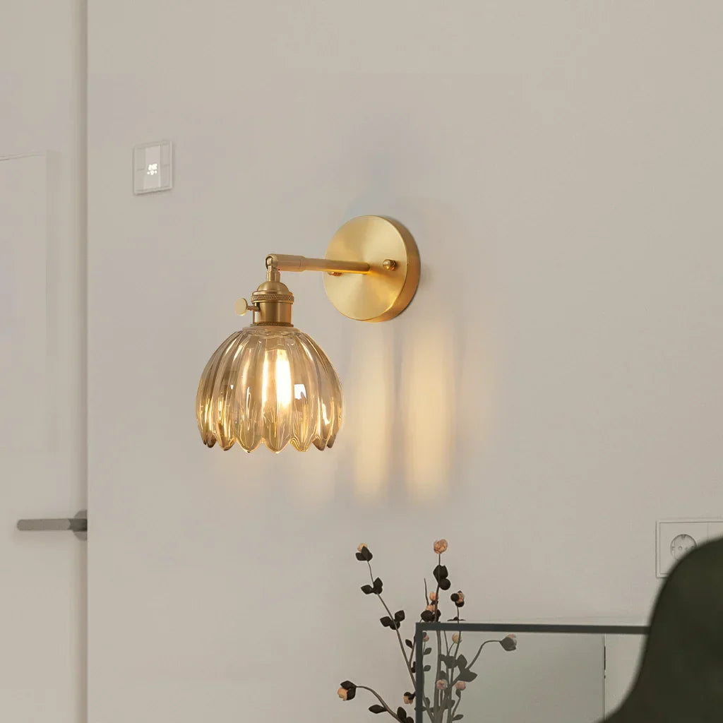 Enoa - Wandlamp Geribbeld Glas