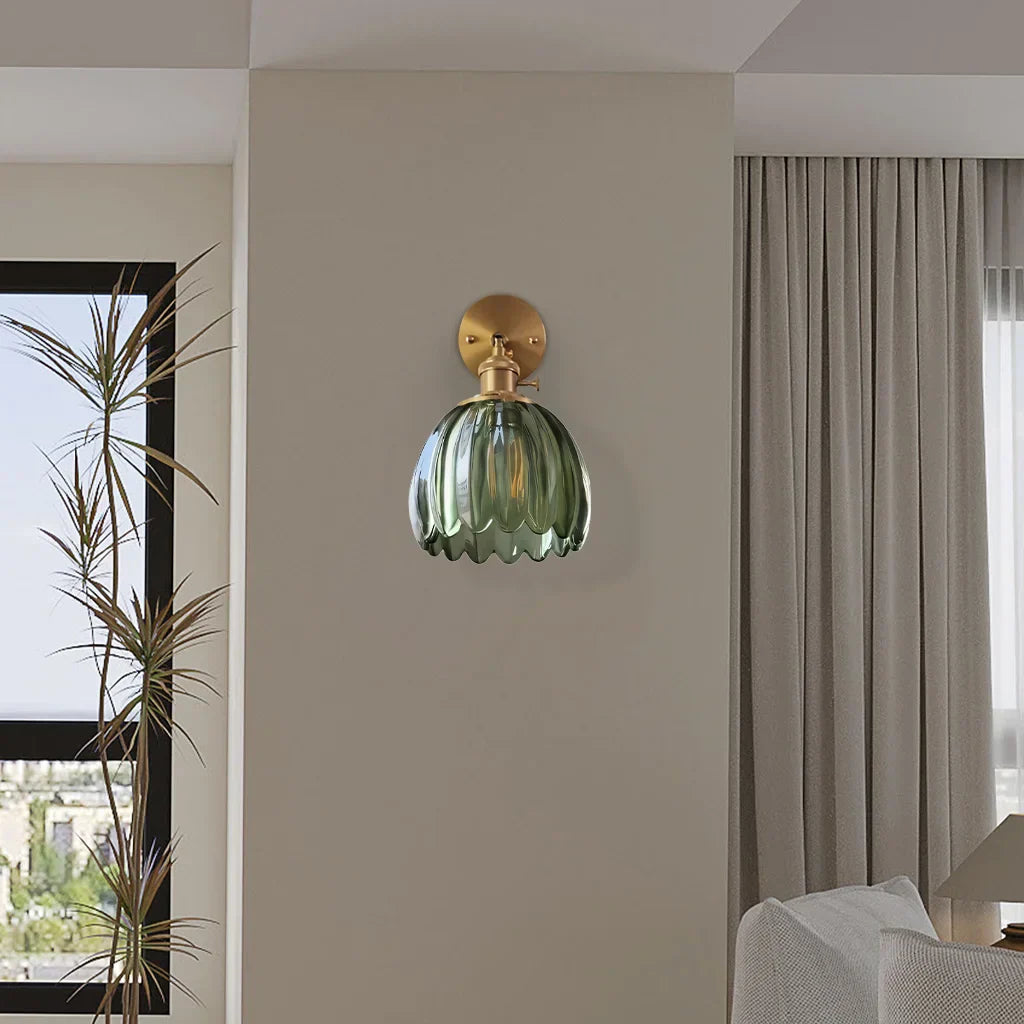 Enoa - Wandlamp Geribbeld Glas