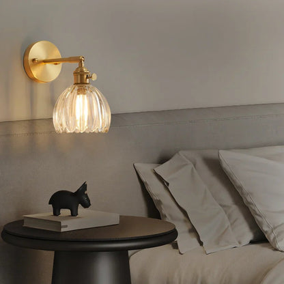 Enoa - Wandlamp Geribbeld Glas