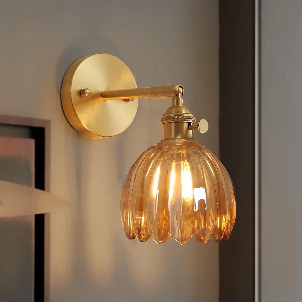 Enoa - Wandlamp Geribbeld Glas