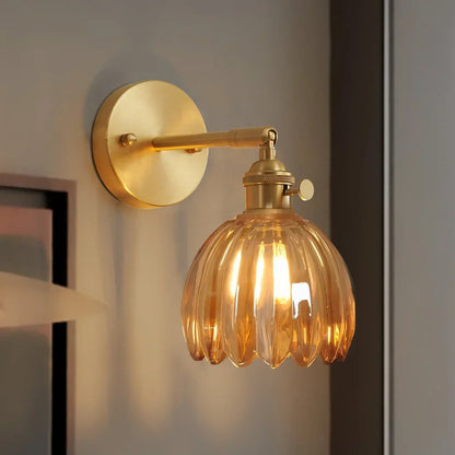 Enoa - Wandlamp Geribbeld Glas