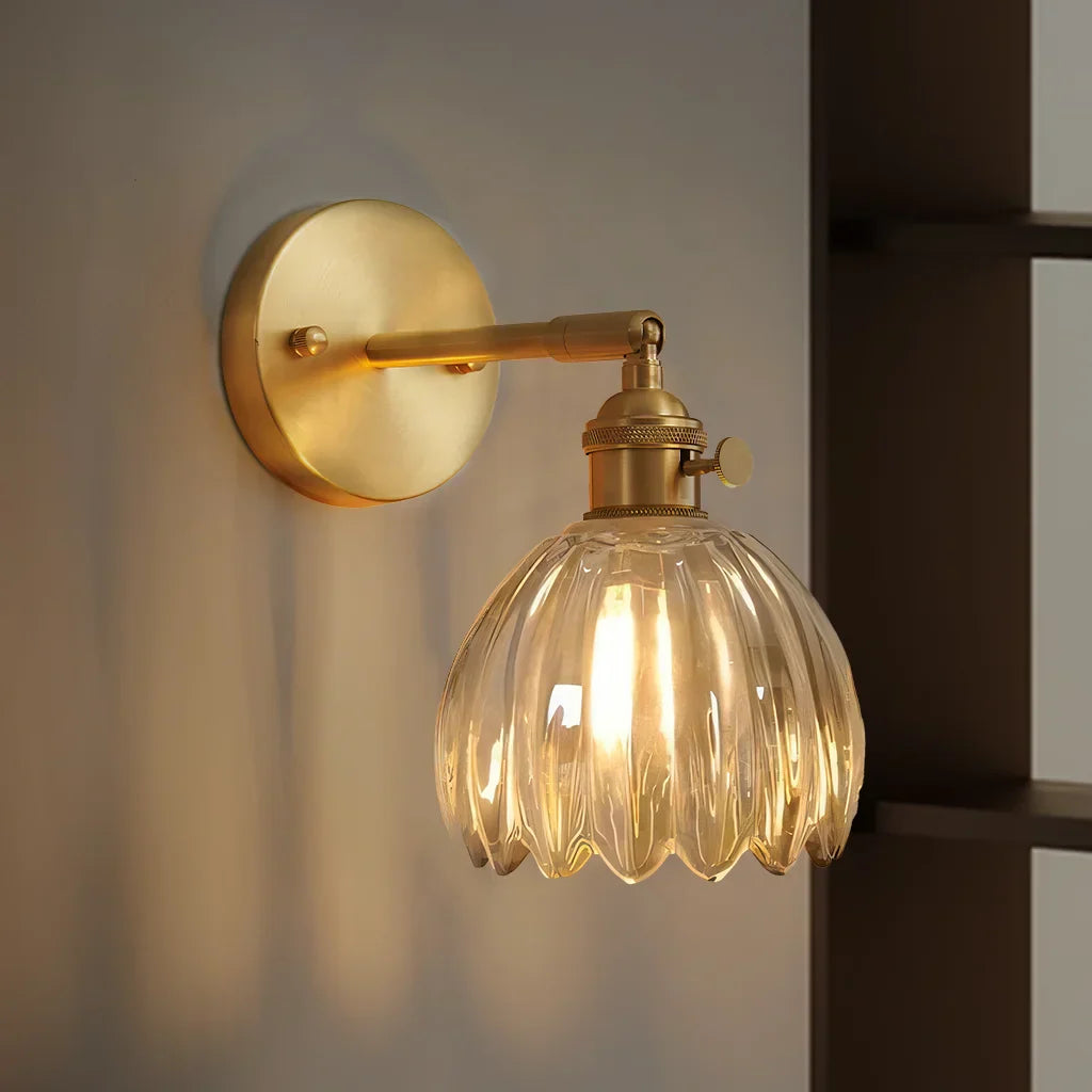 Enoa - Wandlamp Geribbeld Glas