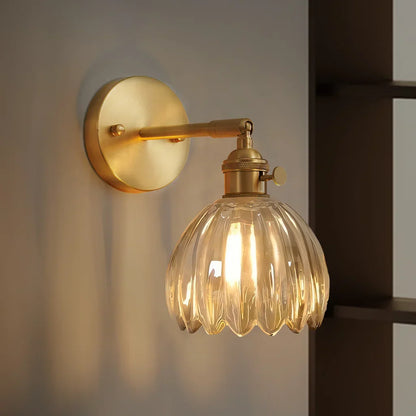 Enoa - Wandlamp Geribbeld Glas
