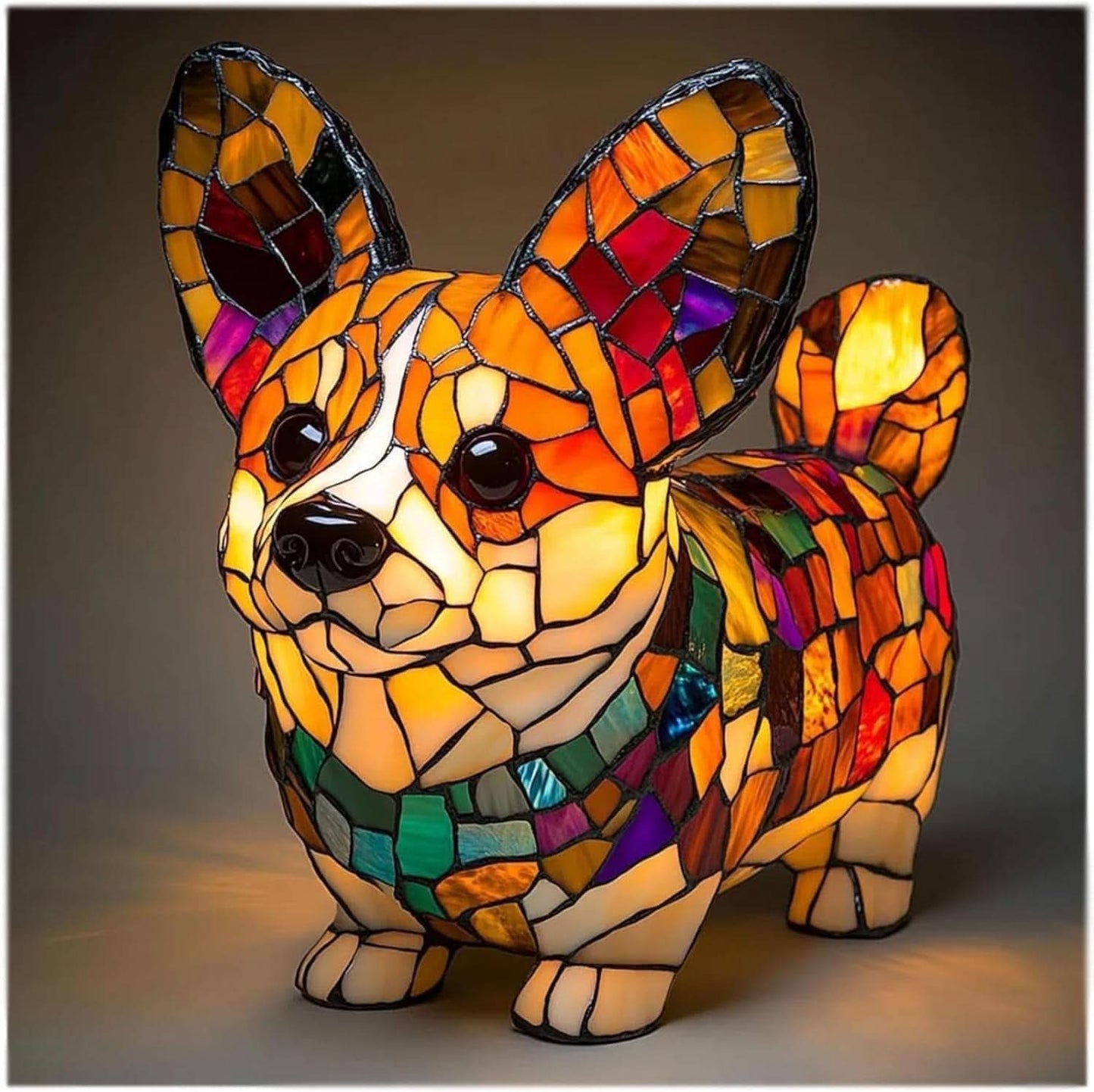 Luvio - Tiffany Stijl Hondenlamp