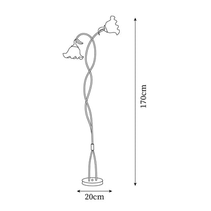 Kova - Sfeervolle Bloem Vloerlamp