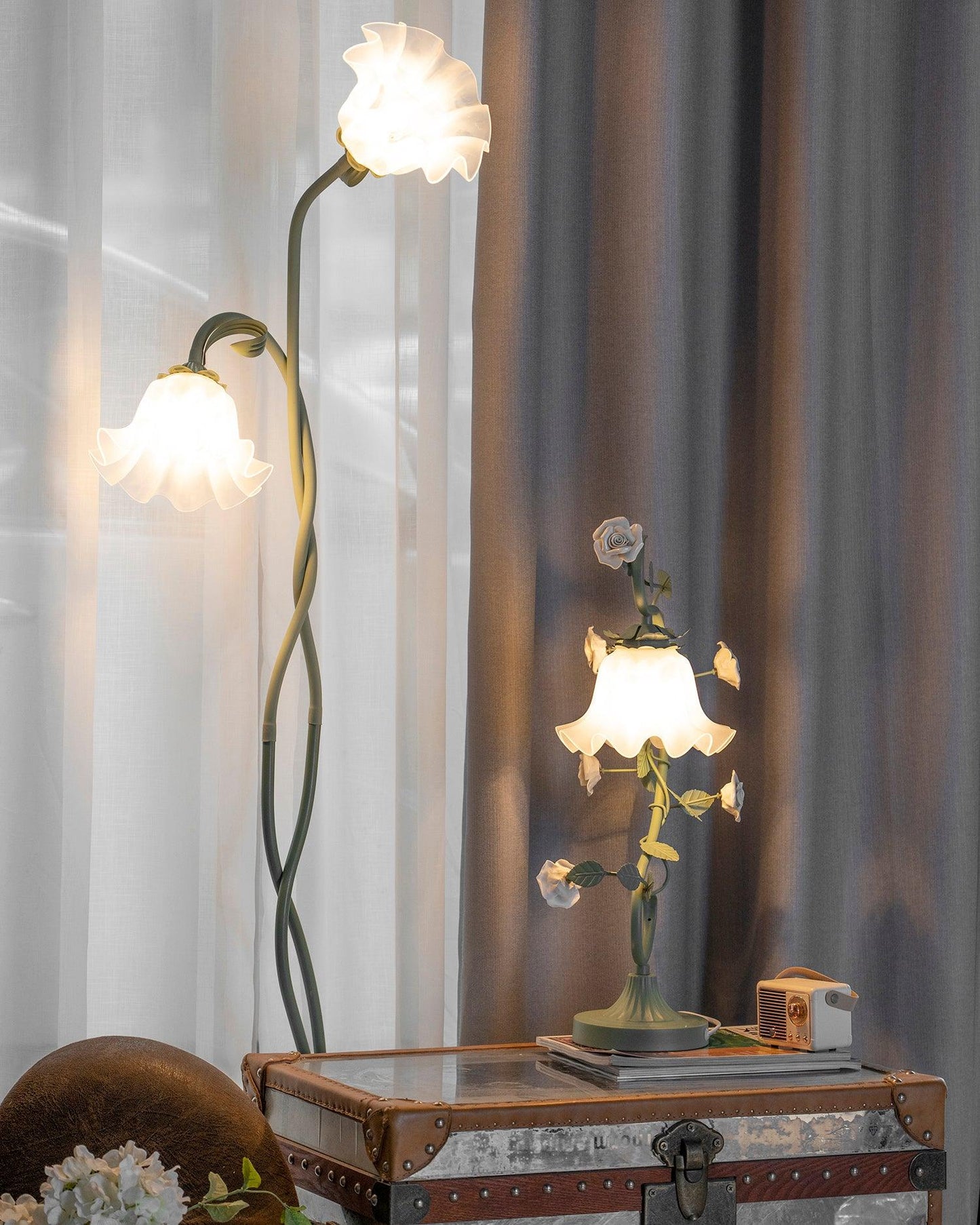 Kova - Sfeervolle Bloem Vloerlamp