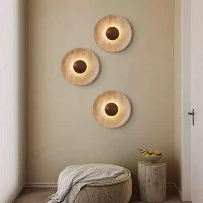 Eryo - Travertin Halo Wandlamp