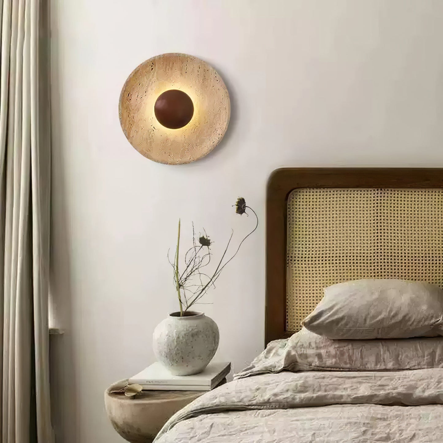 Eryo - Travertin Halo Wandlamp