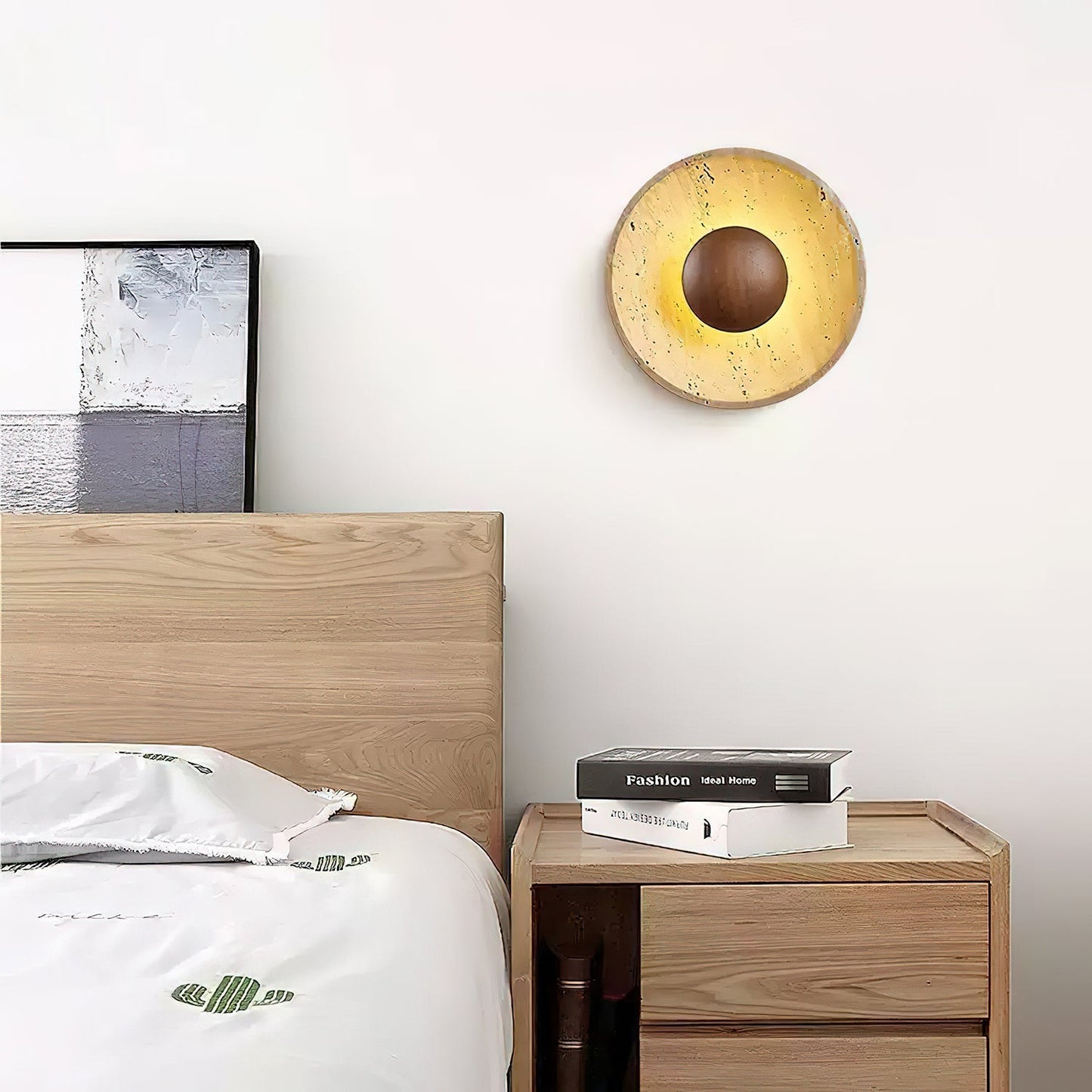 Eryo - Travertin Halo Wandlamp