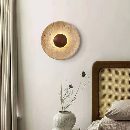 Eryo - Travertin Halo Wandlamp