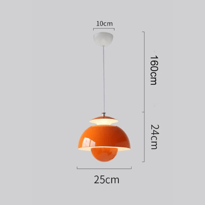 Orea - Scandinavische LED Hanglamp met Glazen Kap
