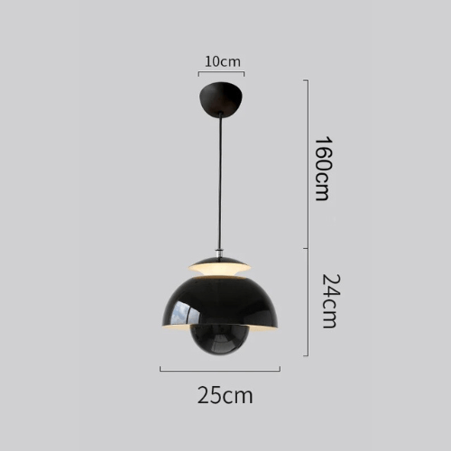 Orea - Scandinavische LED Hanglamp met Glazen Kap