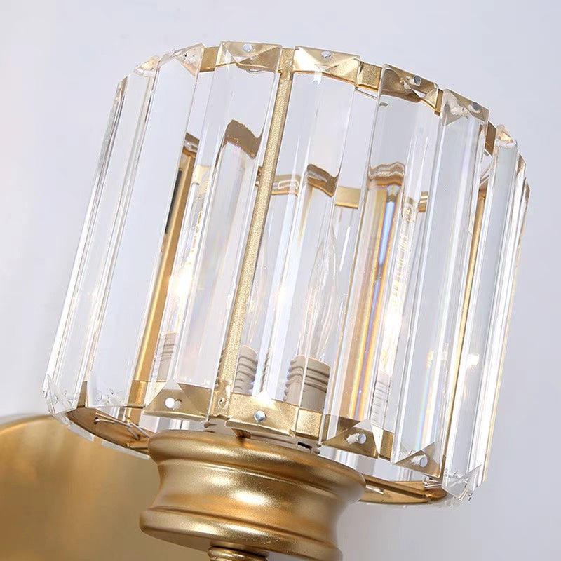 Evara - Geribbeld Glazen Wandlamp