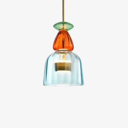 Kivi - Gekleurde Glazen LED Hanglamp Scandinavisch