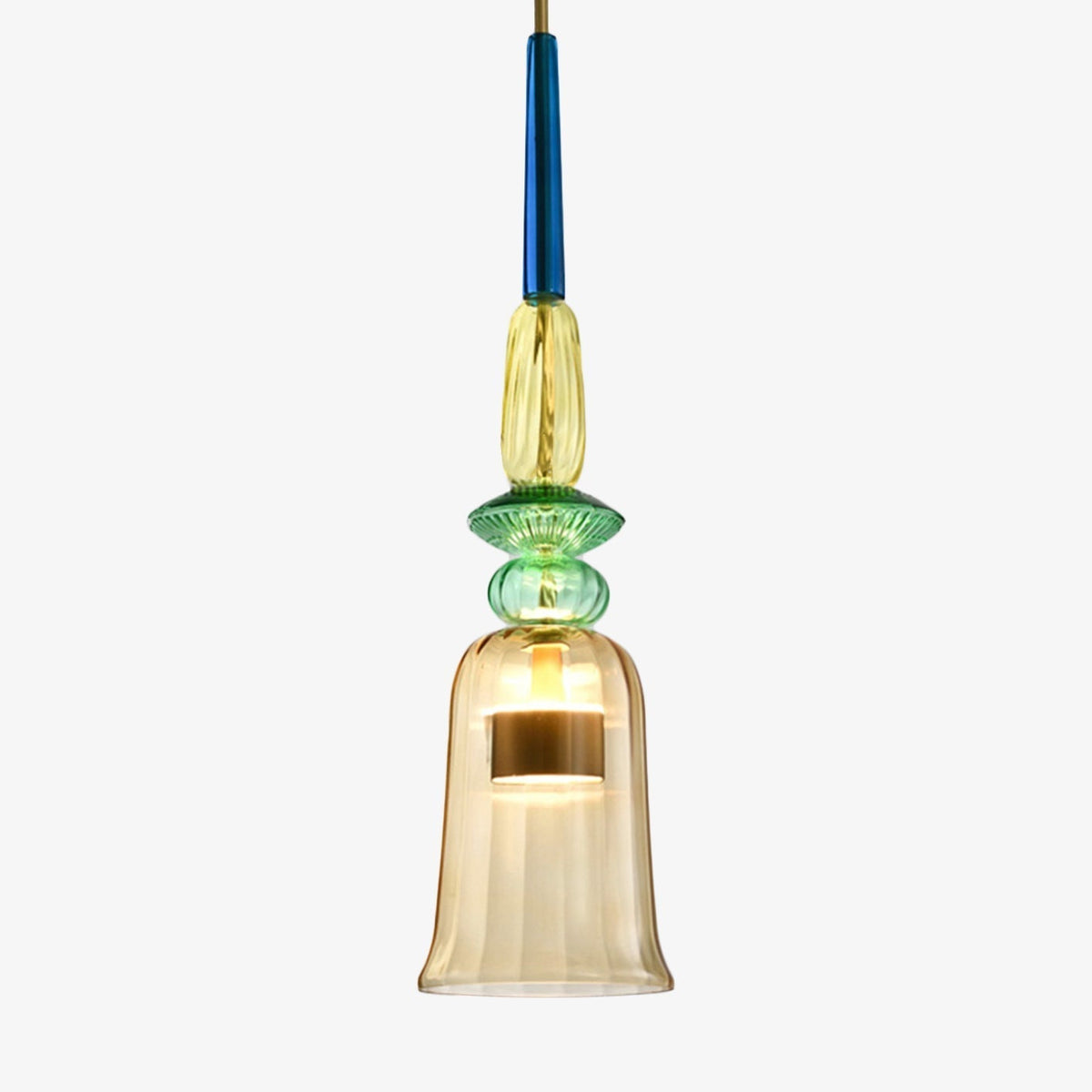Kivi - Gekleurde Glazen LED Hanglamp Scandinavisch