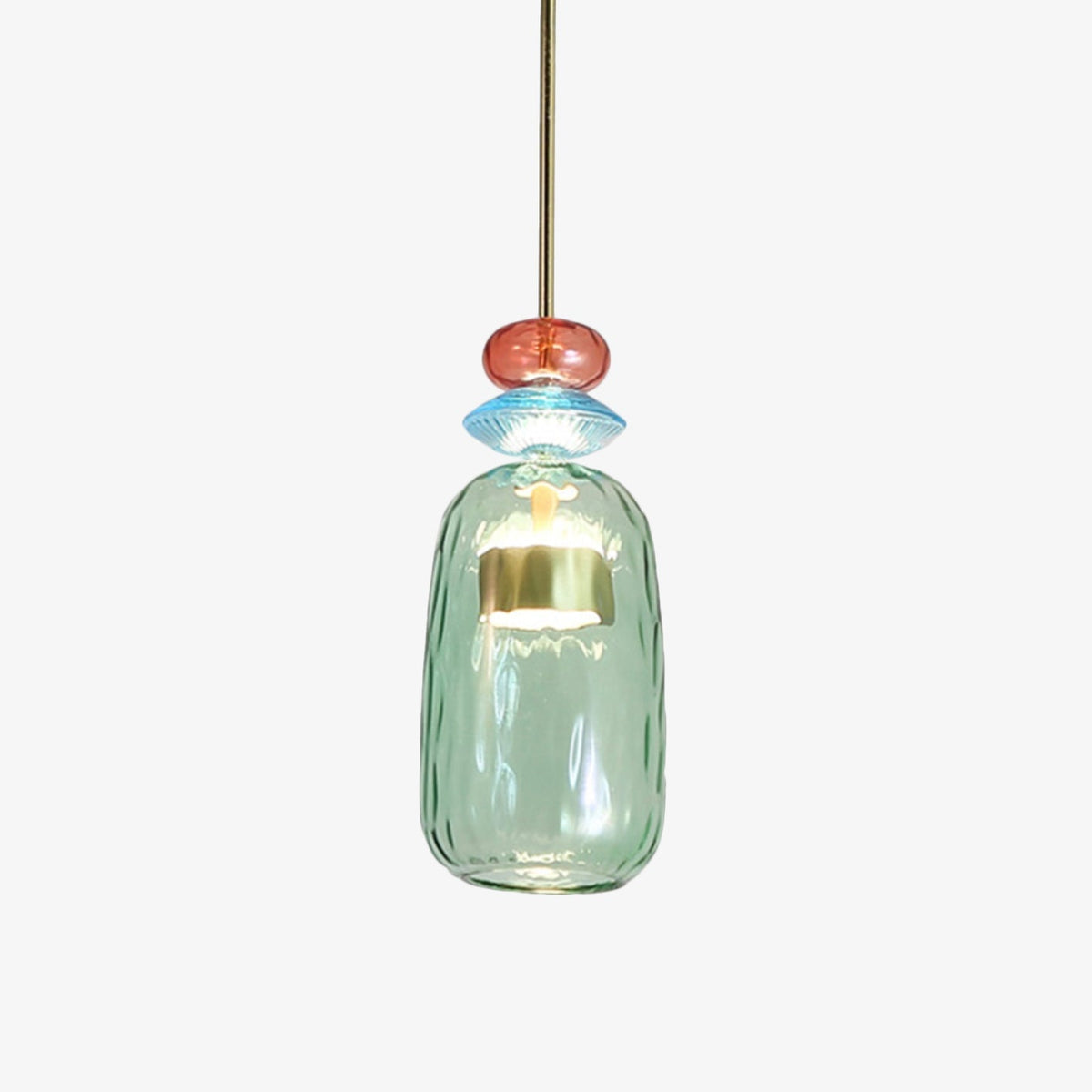 Kivi - Gekleurde Glazen LED Hanglamp Scandinavisch