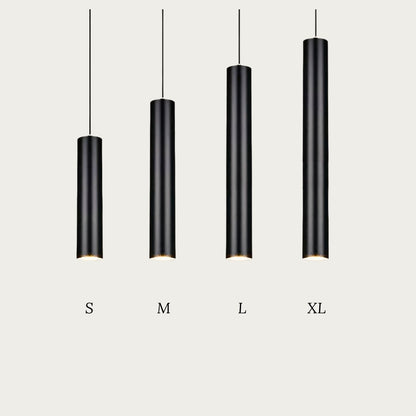 Kolbe - Smalle Cilinder Hanglamp Zwart LED Modern