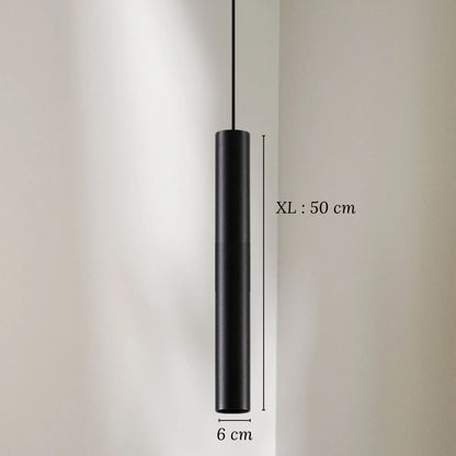 Kolbe - Smalle Cilinder Hanglamp Zwart LED Modern