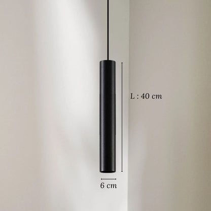 Kolbe - Smalle Cilinder Hanglamp Zwart LED Modern