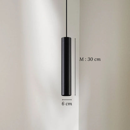 Kolbe - Smalle Cilinder Hanglamp Zwart LED Modern
