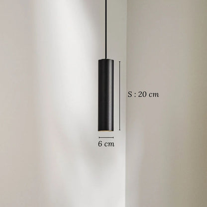 Kolbe - Smalle Cilinder Hanglamp Zwart LED Modern
