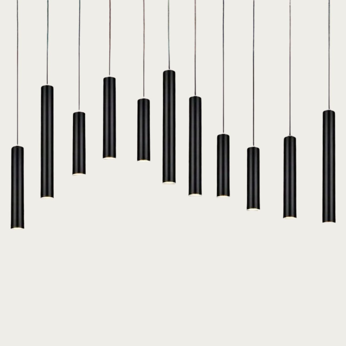 Kolbe - Smalle Cilinder Hanglamp Zwart LED Modern