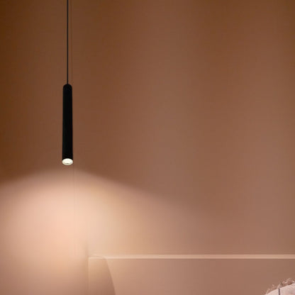 Kolbe - Smalle Cilinder Hanglamp Zwart LED Modern