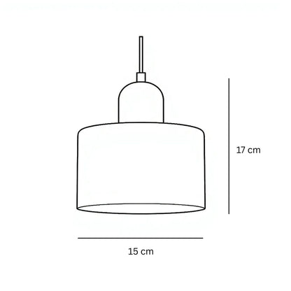Velin - Retro Glazen Hanglamp Bauhaus Stijl