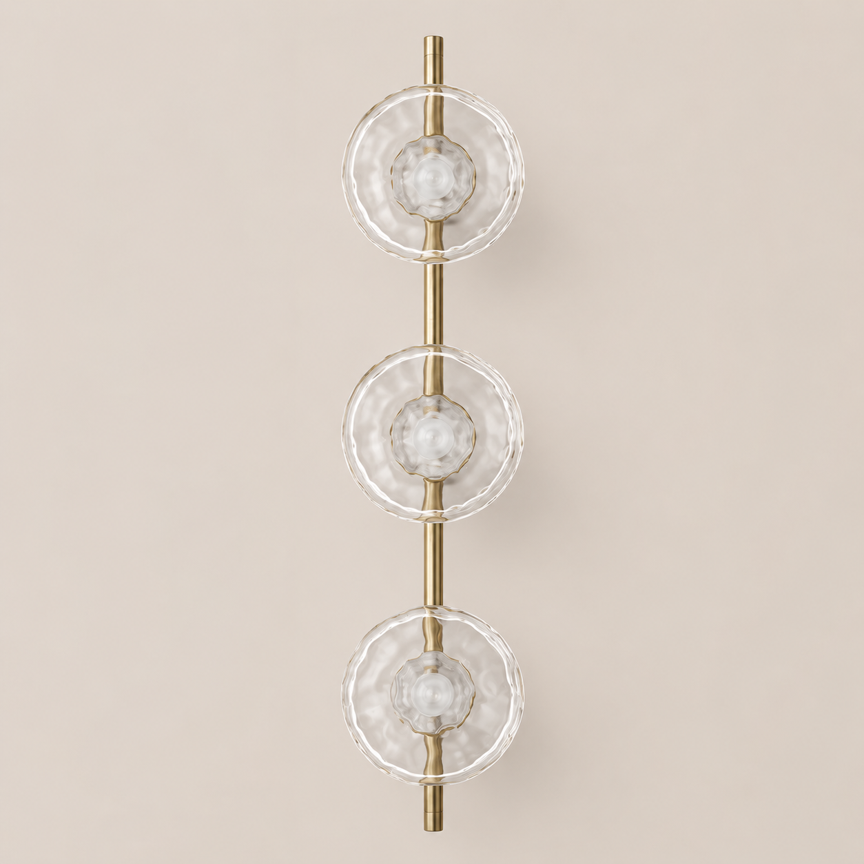 Lumi - Drievoudige Glazen Bol Wandlamp
