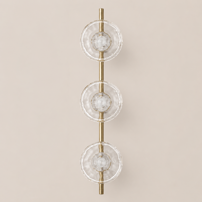 Lumi - Drievoudige Glazen Bol Wandlamp