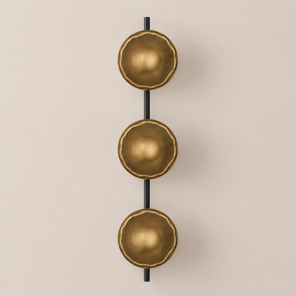 Lumi - Drievoudige Glazen Bol Wandlamp