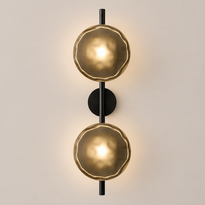 Lumi - Dubbele Glazen Bol Wandlamp