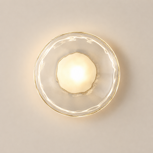 Lumi - Enkele Glazen Bol Wandlamp