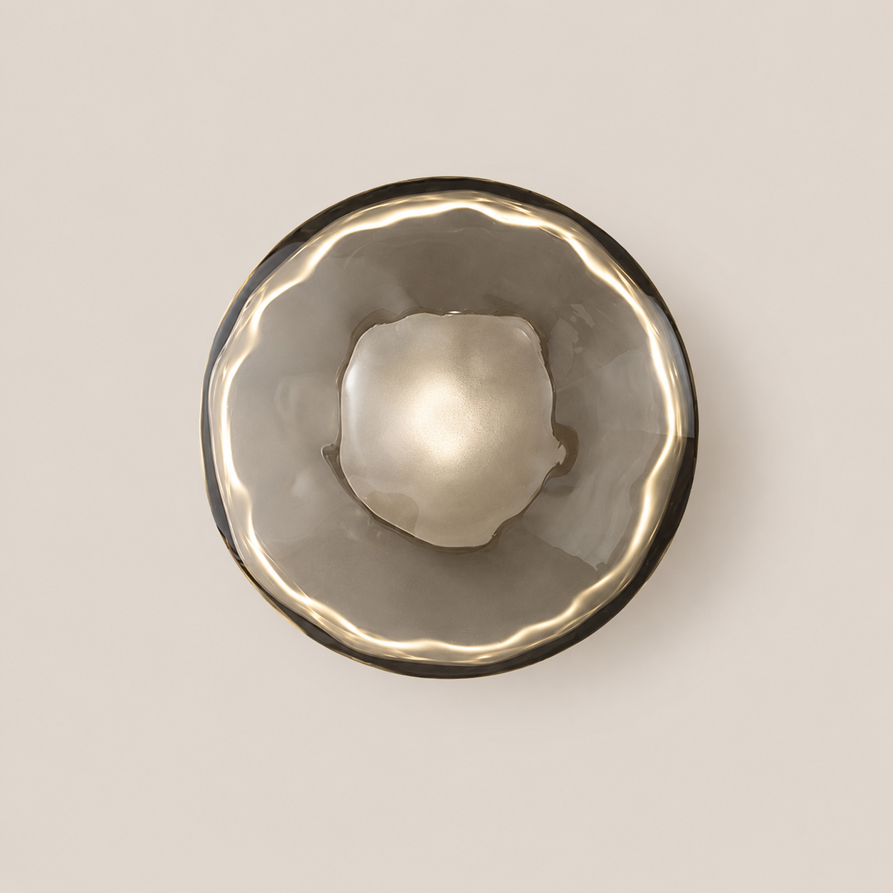 Lumi - Enkele Glazen Bol Wandlamp
