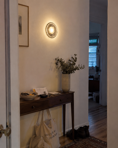 Lumi - Enkele Glazen Bol Wandlamp