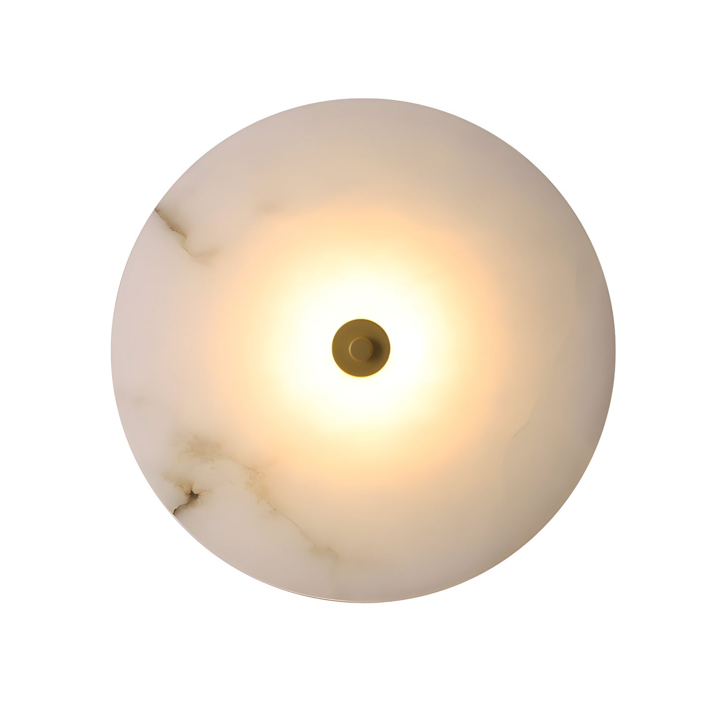 Lunis – Alabaster LED Wandlamp Rond