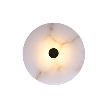 Lunis – Alabaster LED Wandlamp Rond