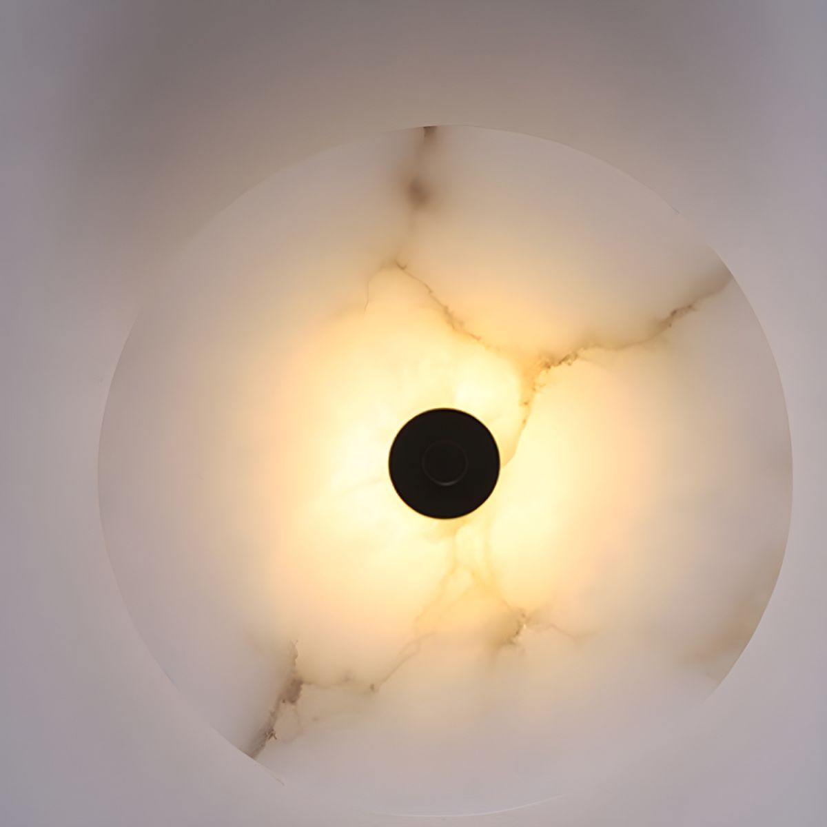 Lunis – Alabaster LED Wandlamp Rond