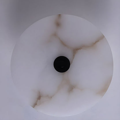 Lunis – Alabaster LED Wandlamp Rond