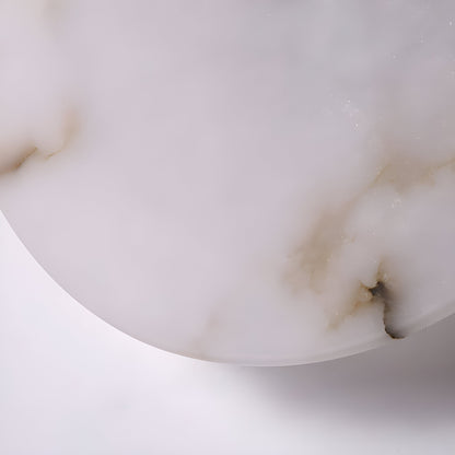 Lunis – Alabaster LED Wandlamp Rond