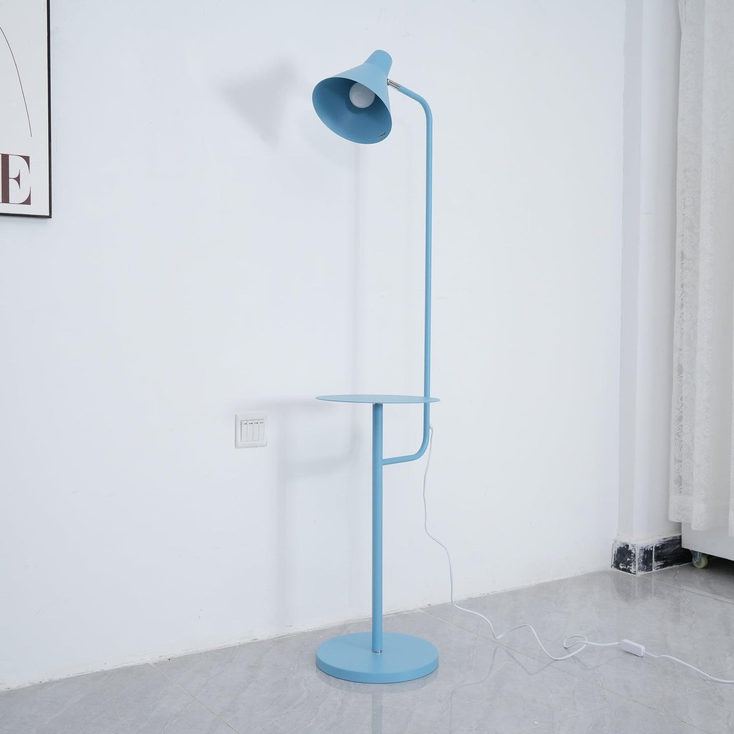 Dova - Vloerlamp met Bijzettafel