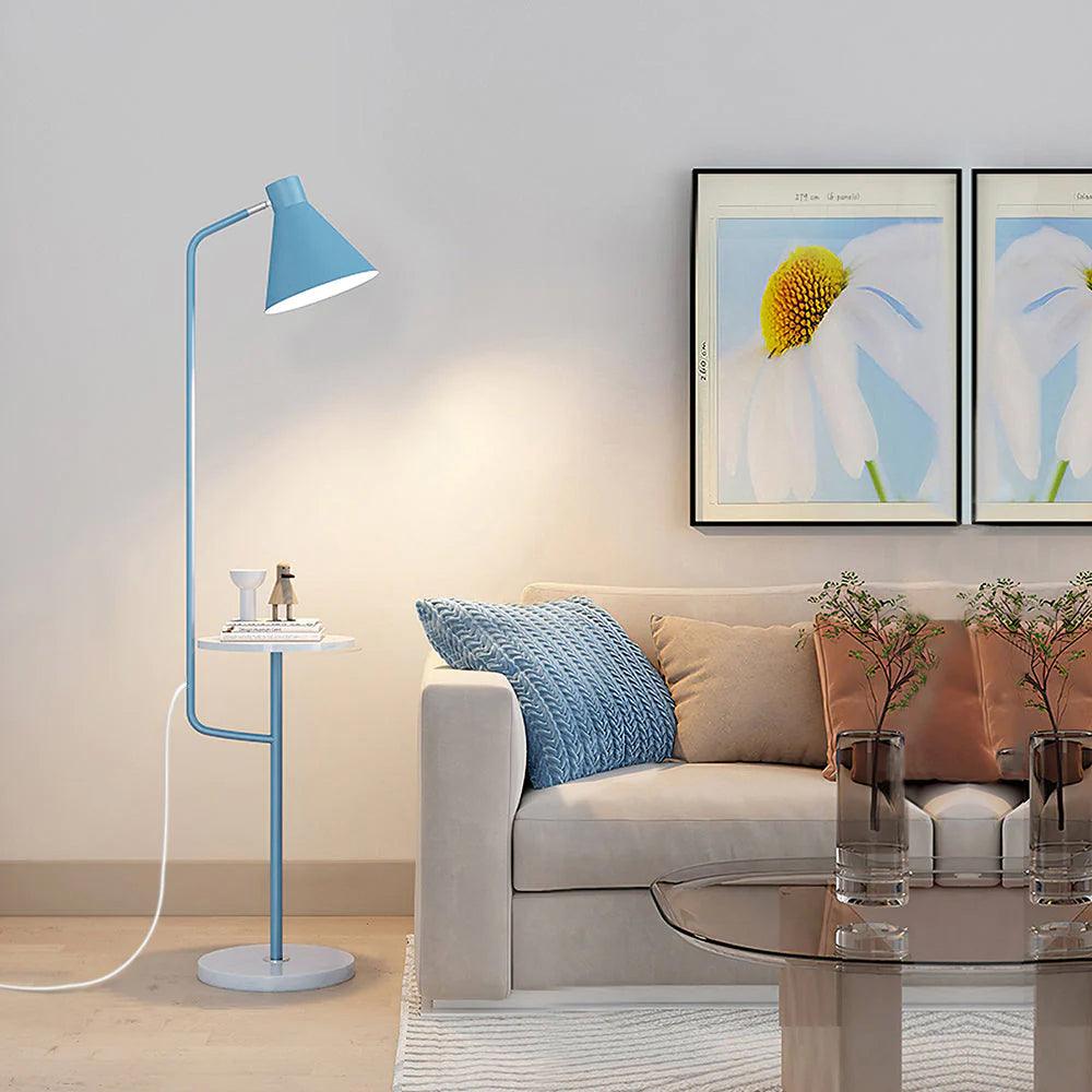 Dova - Vloerlamp met Bijzettafel