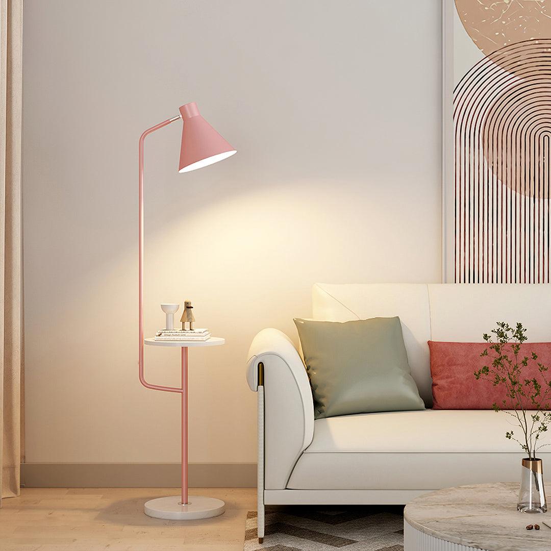 Dova - Vloerlamp met Bijzettafel