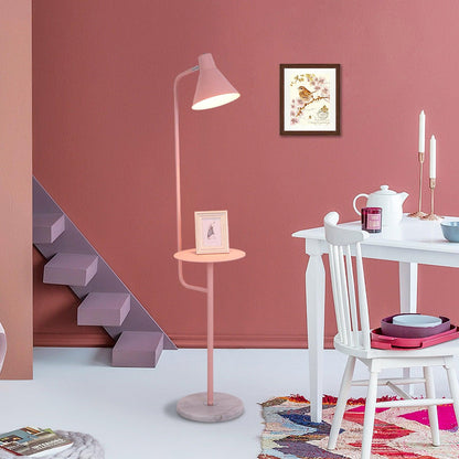 Dova - Vloerlamp met Bijzettafel